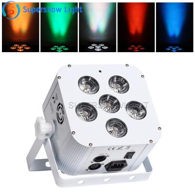 led flat par light 6x18W 6in1 Wireless Battery light